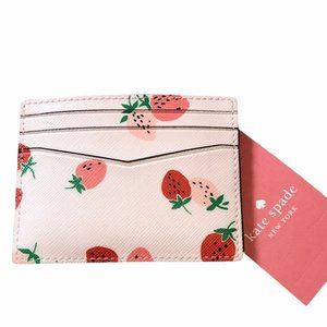 Kate Spade Slim Card Holder Wild Stawberries